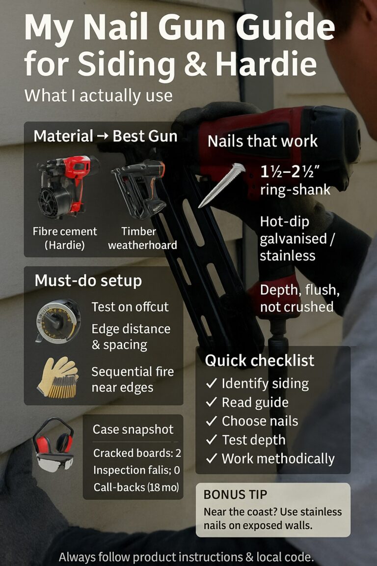 Cladding Gun My Simple Guide to Nail Guns for Siding and Hardie Cladding - 7 Hire ...